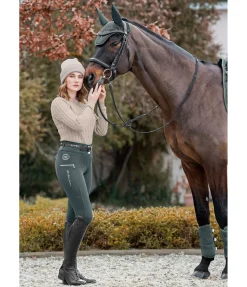 New Pantalon d'équitation thermique hybride à fond intégral grip Cheyenne Femme Pantalons D'Équitation D'Hiver|Pantalons D'Équitation À Grip