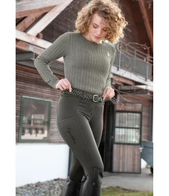 Pantalon d'équitation thermique hybride à fond intégral Grip Marleen Femme Pantalons À Fond Intégral|Pantalons D'Équitation À Grip