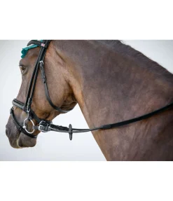 Clearance Rênes sangle en cuir gras cousues rond Rênes