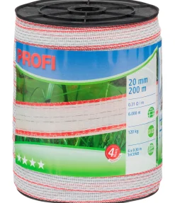 Ruban large Pro, 200 m / 20 mm Electrificateur De Clôture|Matériaux Conducteurs