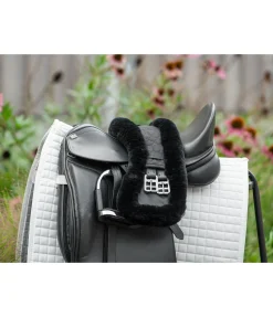 Sangle courte en véritable fourrure d'agneau Circle Fourrure D'Agneau|Sangles Courtes