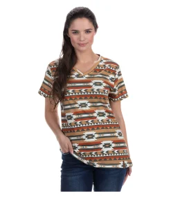 T-shirt Ikat Femme T-Shirts À Manches Courtes