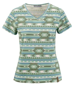 New T-shirt Ikat Femme T-Shirts À Manches Courtes