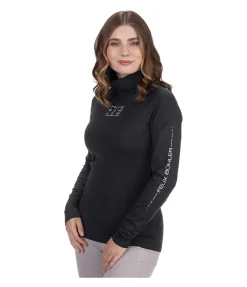 Outlet T-shirt col roulé en stretch Performance à manches longues Jonna Femme T-Shirts À Manches Longues