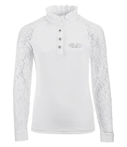 Discount T-shirt de concours technique à manches longues pour enfant Ella Enfant Mode D'Équitation De Concours Enfants