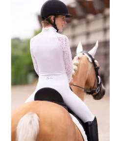 Discount T-shirt de concours technique à manches longues pour enfant Ella Enfant Mode D'Équitation De Concours Enfants