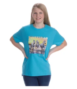 Hot T-shirt Enfant Coucher de soleil Enfant T-Shirts À Manches Courtes Enfants