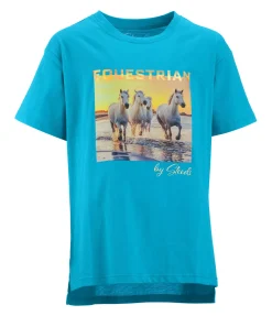 Hot T-shirt Enfant Coucher de soleil Enfant T-Shirts À Manches Courtes Enfants