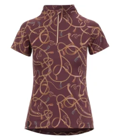 Hot T-shirt fonctionnel zippé Callie Femme T-Shirts À Manches Courtes