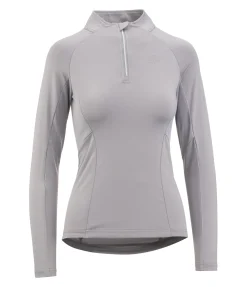 New T-shirt technique à manches longues zippé Sofie Femme T-Shirts À Manches Longues|Hauts D'Équitation De Concours