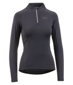 T-shirt technique à manches longues zippé Sofie Femme T-Shirts À Manches Longues|Hauts D'Équitation De Concours