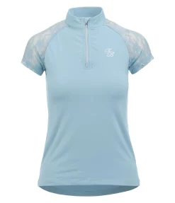 New T-shirt technique zippé Christine Femme T-Shirts À Manches Courtes