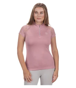 New T-shirt technique zippé Christine Femme T-Shirts À Manches Courtes