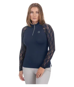 Hot T-shirt technique zippé à manches longues Sanne Femme T-Shirts À Manches Longues