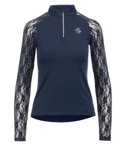 Hot T-shirt technique zippé à manches longues Sanne Femme T-Shirts À Manches Longues