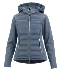 New Veste bi-matière à capuche Jolie Femme Vestes & Manteaux