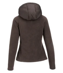Outlet Veste bi-matière à capuche Elisa Femme Vestes Sweat, Vestes Polaire & Hoodies