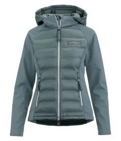 Clearance Veste bi-matière à capuche Jolie Femme Vestes & Manteaux