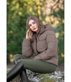 Outlet Veste d'équitation matelassée à capuche Leela II Femme Vestes & Manteaux