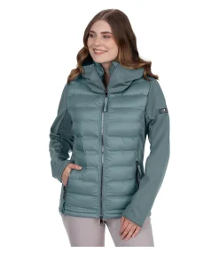 Hot Veste d'équitation softshell bi-matière à capuche Celina Femme Vestes & Manteaux
